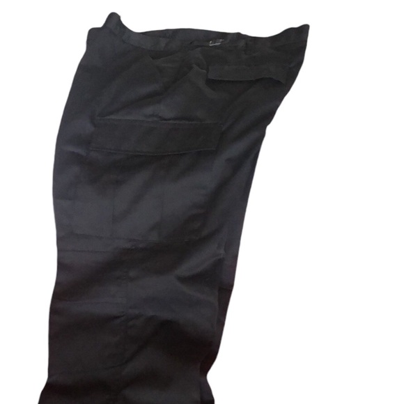 National patrol Black security pants 35 to 39” Cargo cinched ankle pockets nice - Picture 9 of 13
